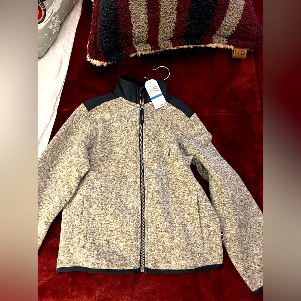 Brand new boys Grey nautica jacket size 7